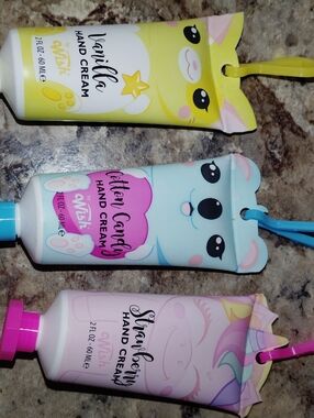 Wish Kids Trio Hand Cream Set - Yellow, Blue & Pink